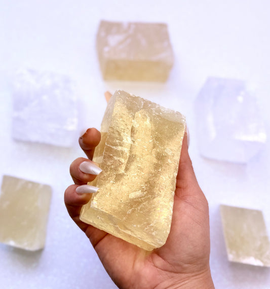 Orange Iceland Spar Honey Optical Calcite 277g #3