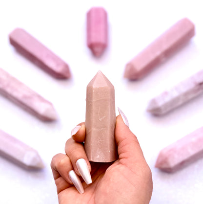 Pink Peruvian Opal Point Generator Tower 97g #8