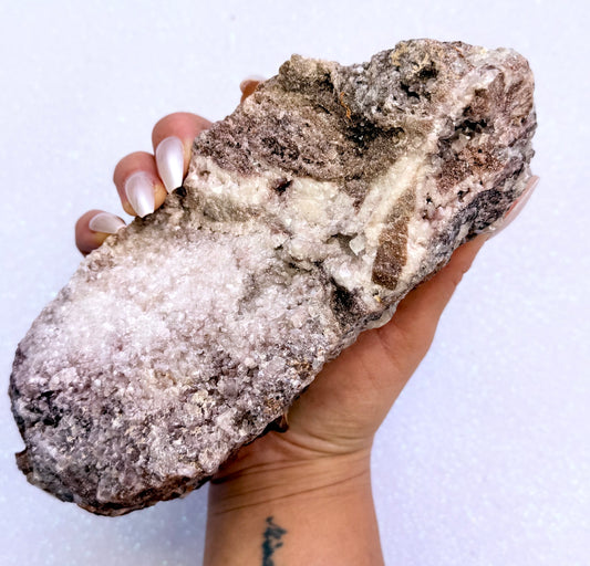 Rare Red, White, Brown and Lemon Calcite Dogtooth Cluster From Mexico 1.015kg #1