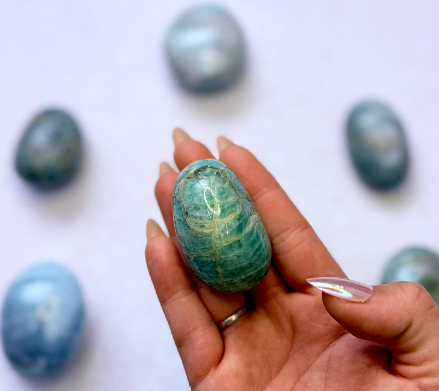 Amazonite Palm Stone #10