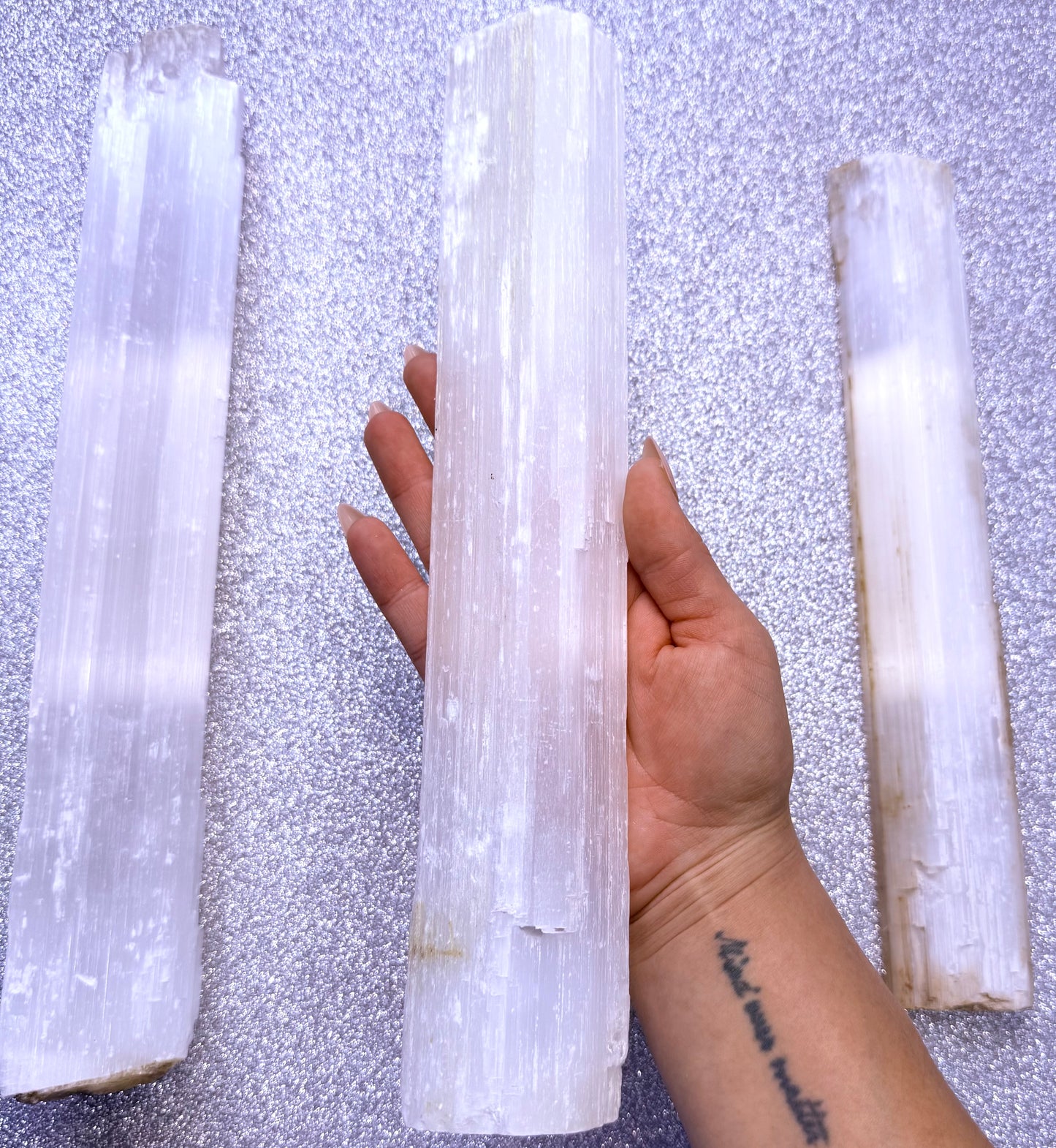 Selenite Raw Charging Log Large 0.566kg