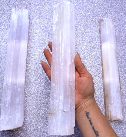 Selenite Raw Charging Log Large 0.566kg