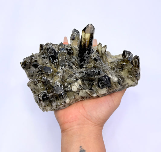 Smoky Quartz Irradiated Cluster 'Stanley' 0.987kg