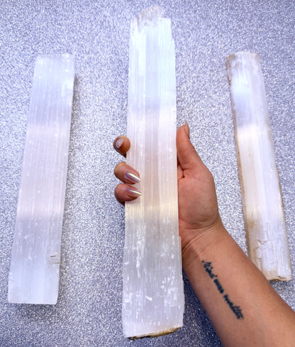 Selenite Raw Charging Log Large Jumbo 0.746kg