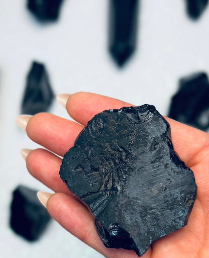 Black Obsidian Natural Raw Chunk #2
