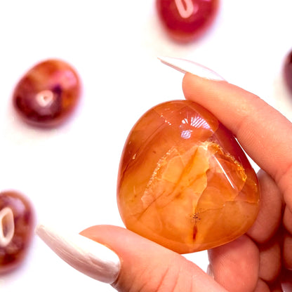 Carnelian Palm Stone #2 45g