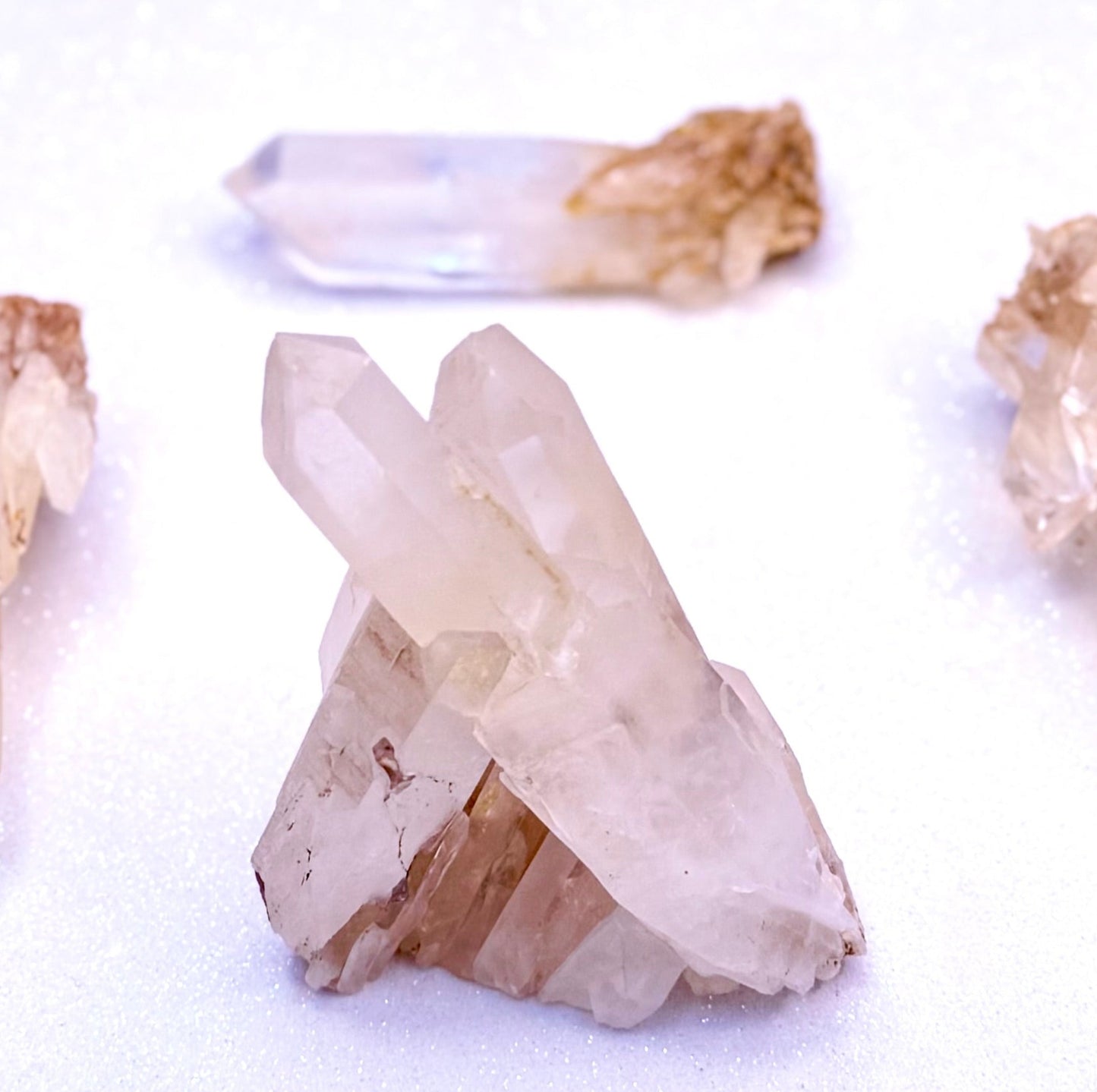 Himalayan Cathedral Clear Golden Quartz Standing Cluster "Hendrix" 400g