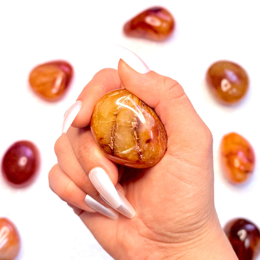 Carnelian Palm Stone #4 51g