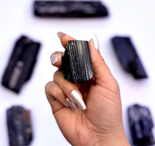 Black Tourmaline with Mica 84g Raw #15
