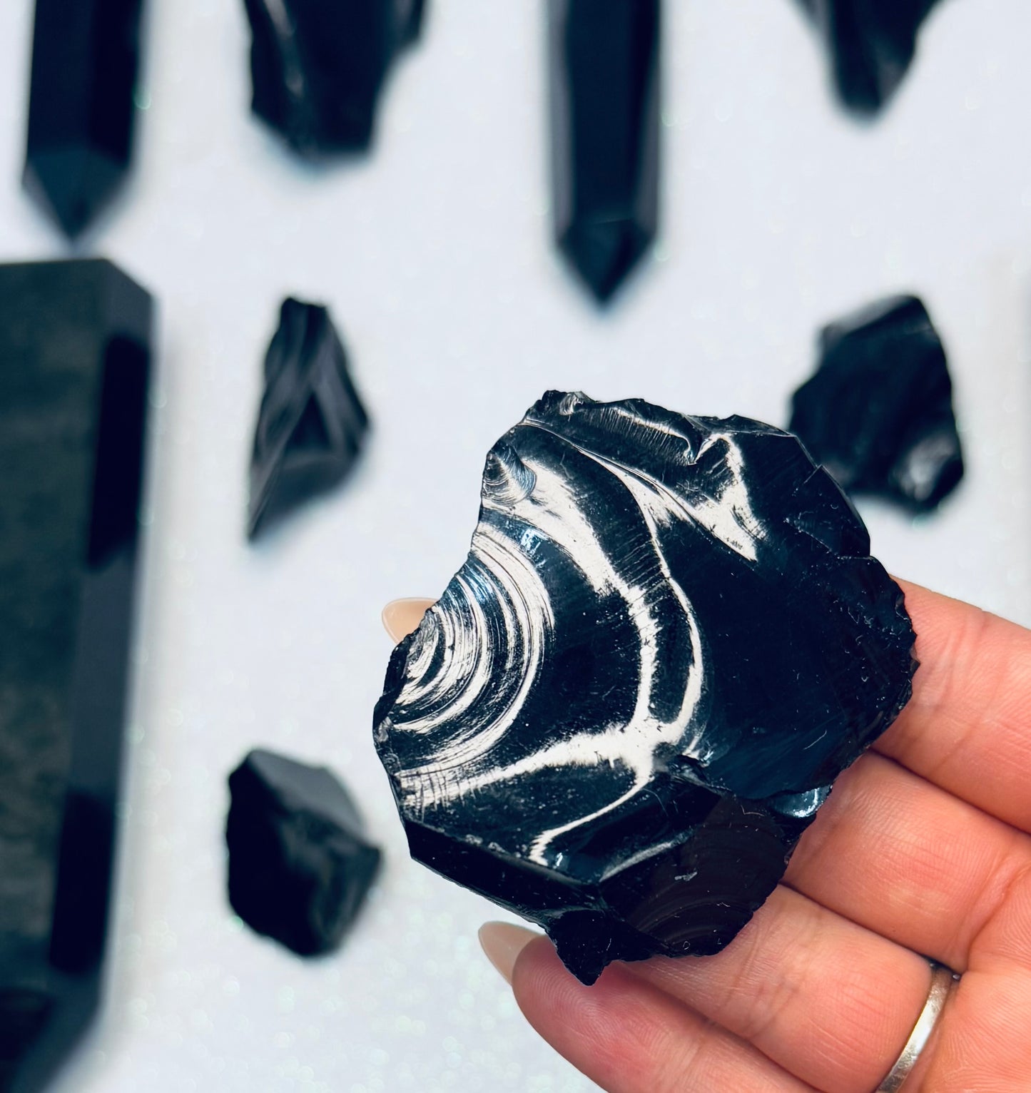 Black Obsidian Natural Raw Chunk #6