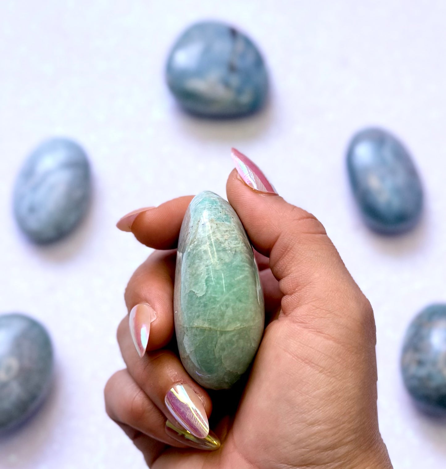 Amazonite Palm Stone #1