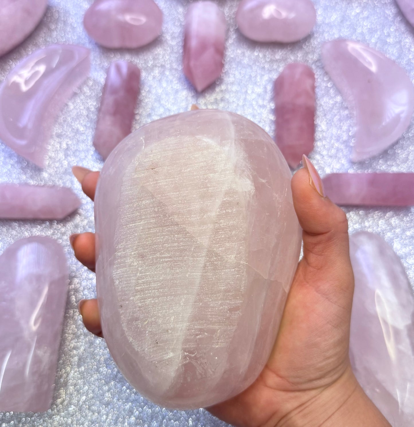 Rose Quartz Crystal Bowl Large - 0.958g
