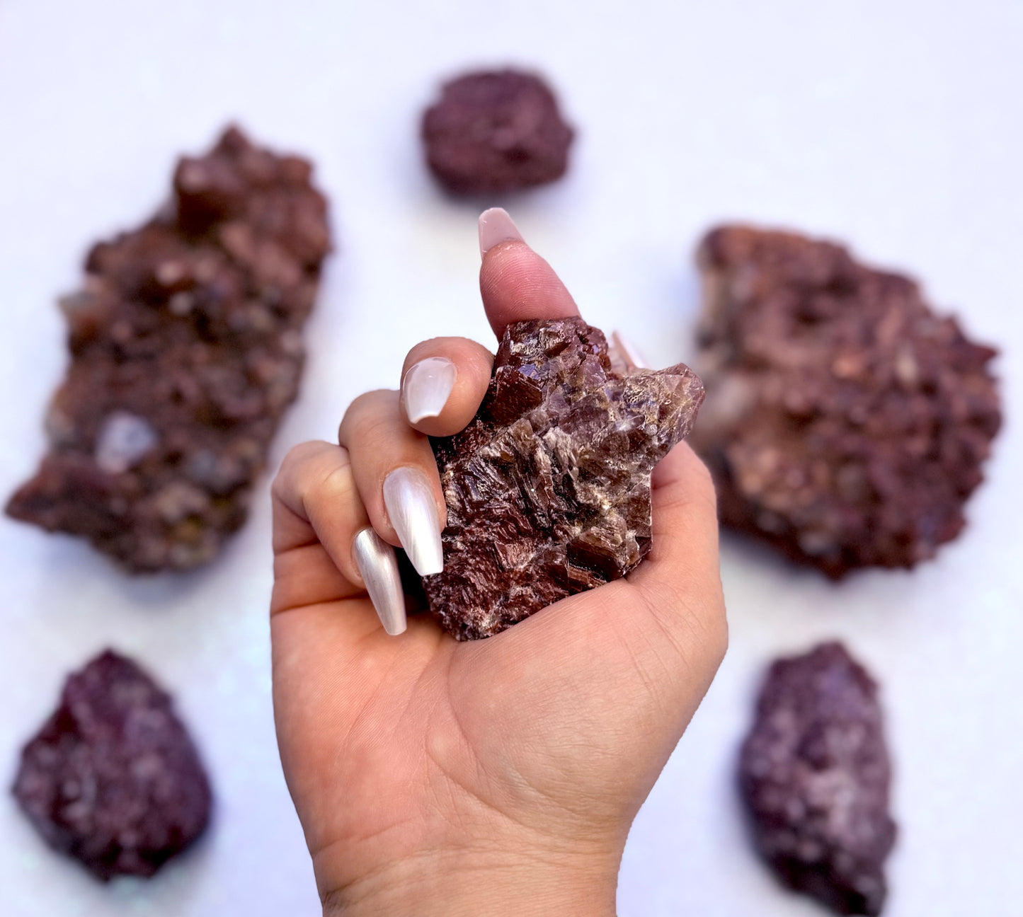 Red Calcite Raw From Mexico 109g #7