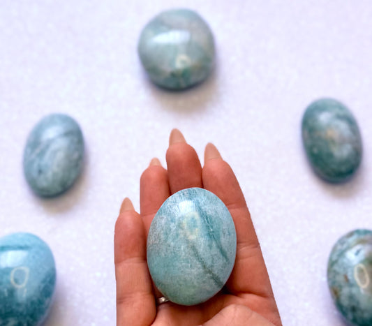 Amazonite Palm Stone #6 52g