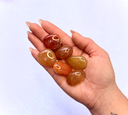 Carnelian Oval High Quality Tumble Stone - Extra Large Size