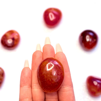 Carnelian Palm Stone #13 42g.
