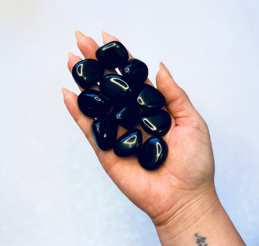 Black Obsidian Tumble Stone - Medium