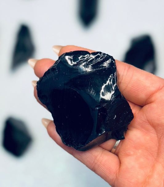 Black Obsidian Natural Raw Chunk #2