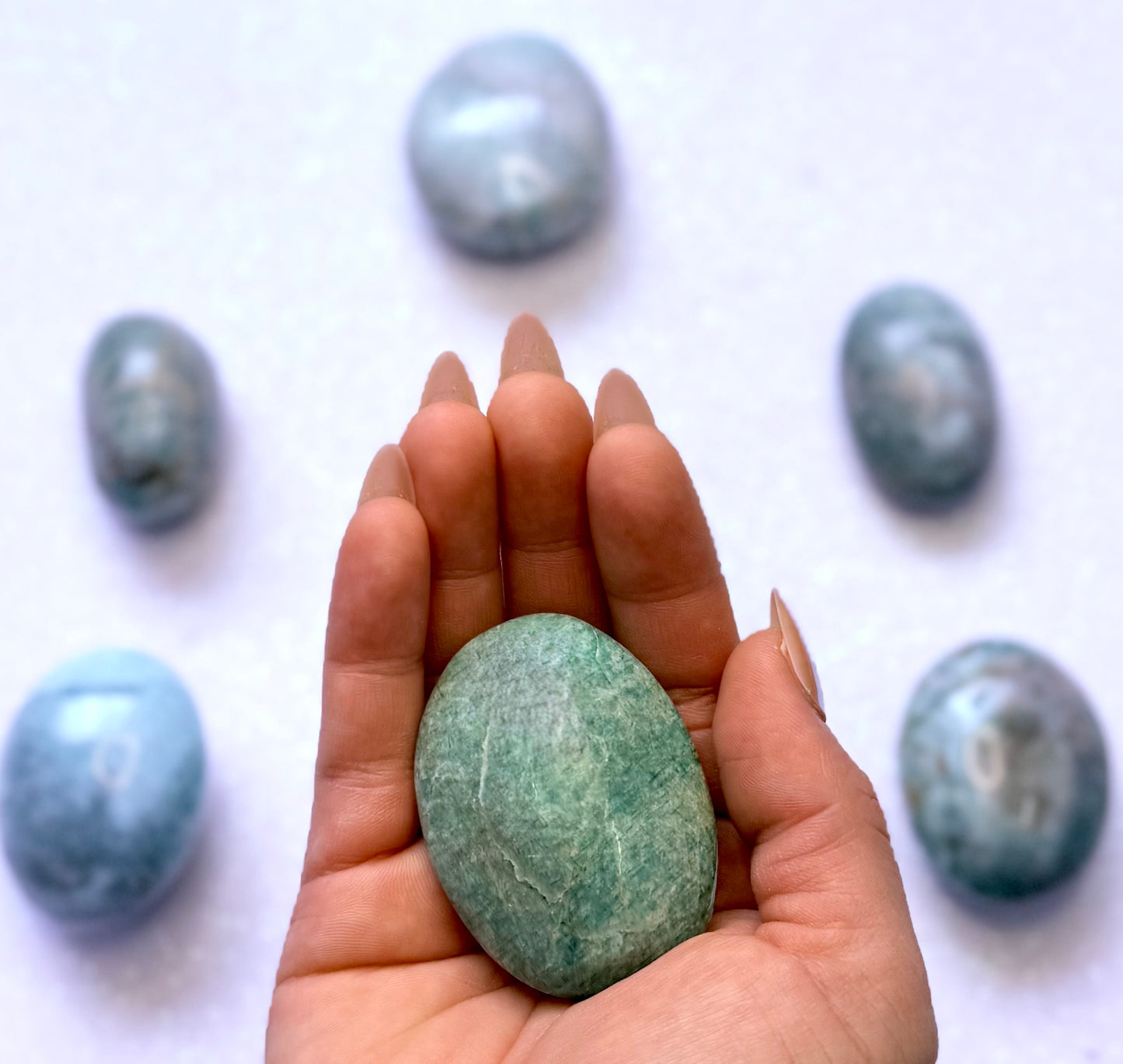 Amazonite Palm Stone #4