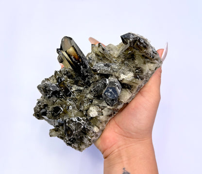 Smoky Quartz Irradiated Cluster 'Stanley' 0.987kg