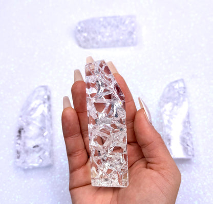 Crackle Quartz Freeform Tower 155g #1