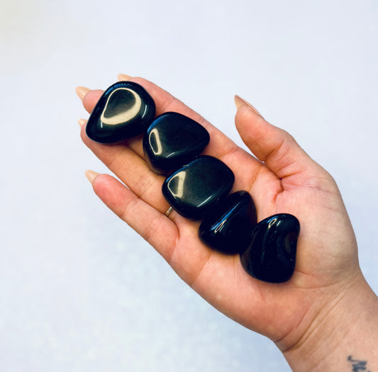 Black Obsidian Tumble Stone - Extra Large