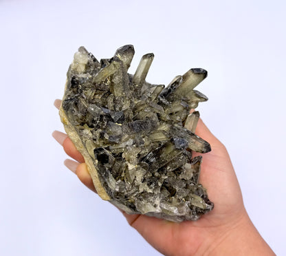 Smoky Quartz Irradiated Cluster 'Shannon' 650g