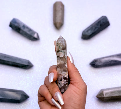 Flower Agate Point Generator Tower 80g #7