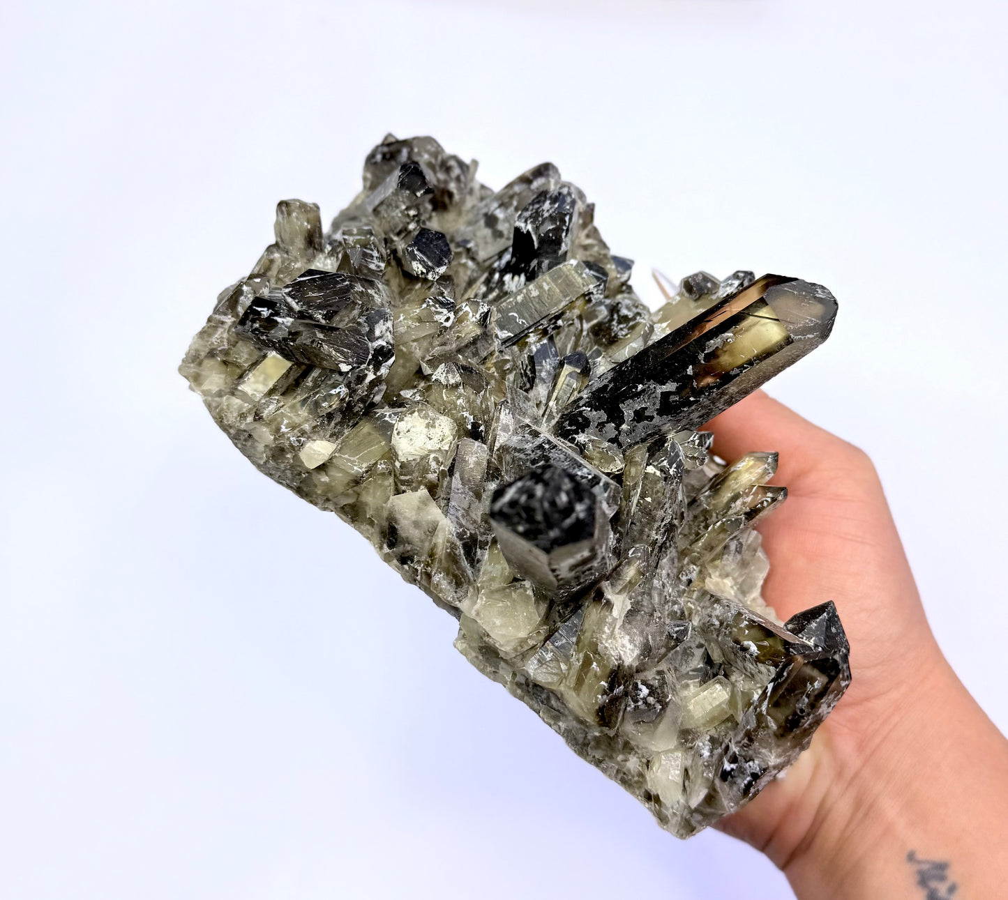 Smoky Quartz Irradiated Cluster 'Stanley' 0.987kg