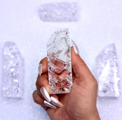 Crackle Quartz Freeform Tower 135g #5
