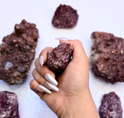 Red Calcite Raw From Mexico 88g #3