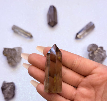 Smoky Quartz Point Generator Tower #1