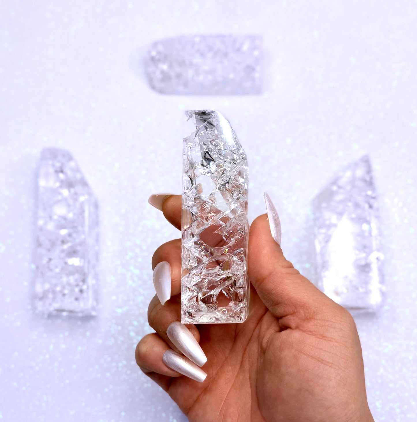 Crackle Quartz Freeform Tower 118g #6