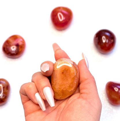 Carnelian Palm Stone #9 55g