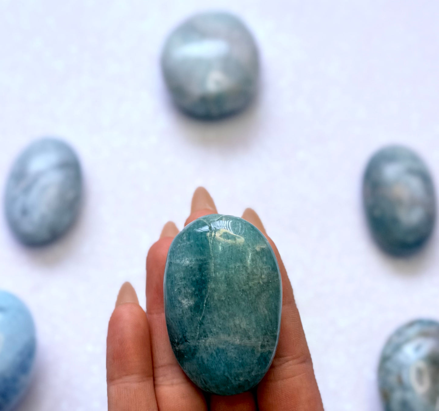 Amazonite Palm Stone #7