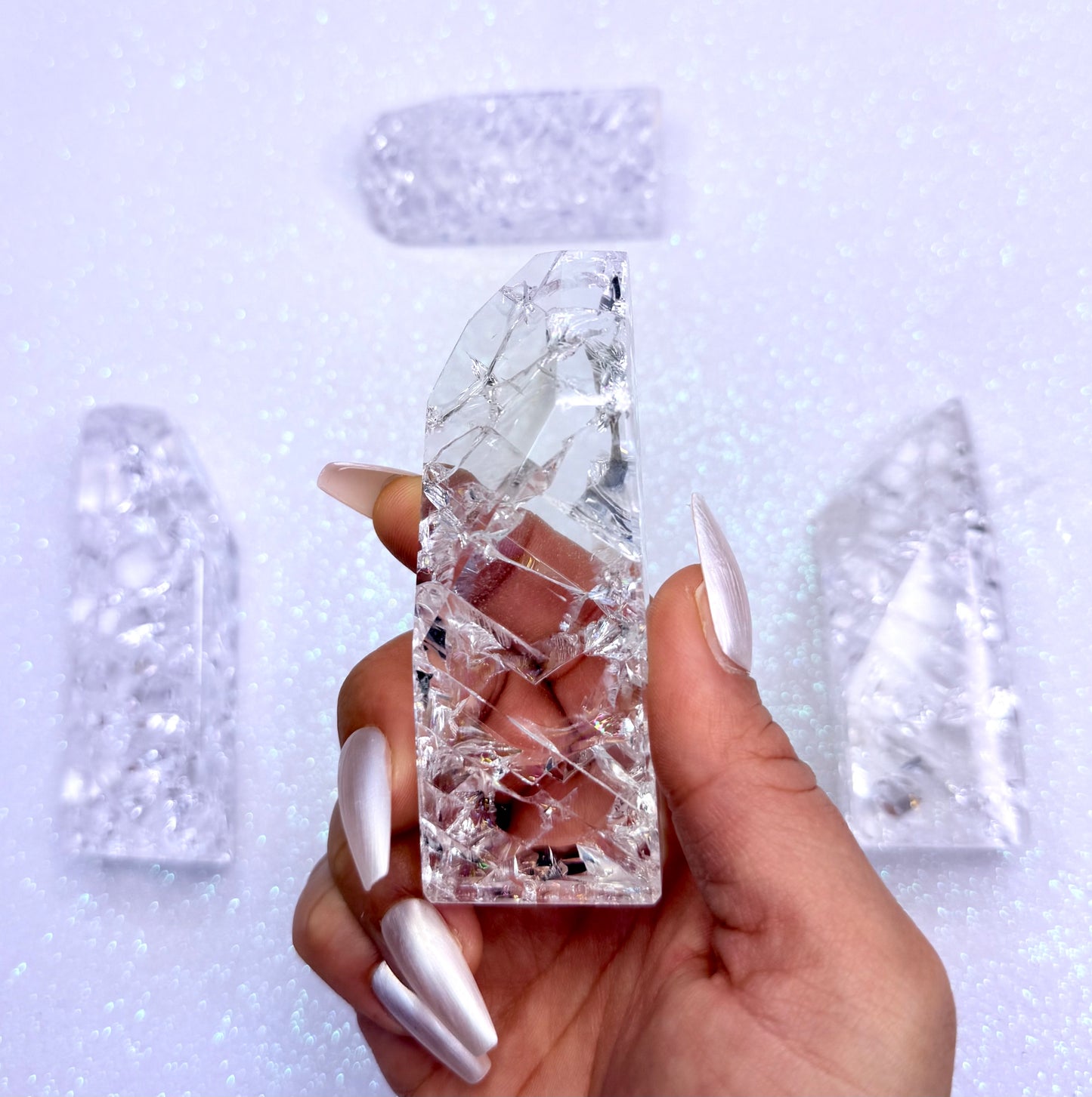 Crackle Quartz Freeform Tower 135g #5