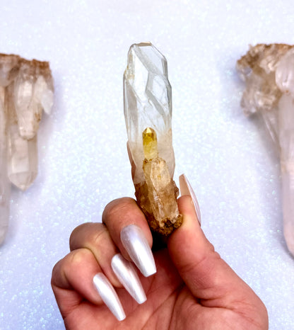 Himalayan Cathedral Clear Quartz Cluster “Halo” 40g