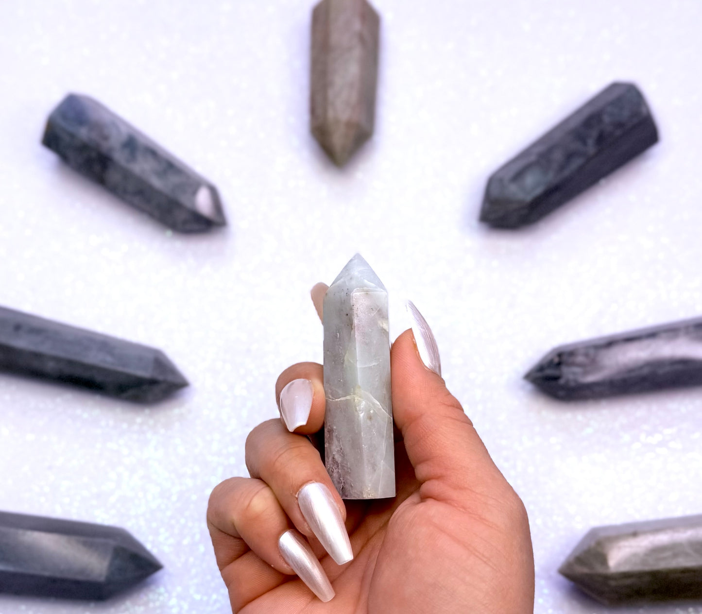 Pink Tourmaline Point Tower Generator #1
