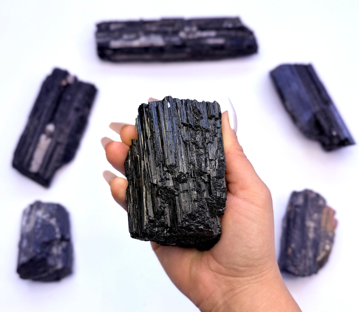 Black Tourmaline Raw 428g #3