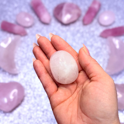 Rose Quartz Palm Stone #1