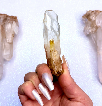 Himalayan Cathedral Clear Quartz Cluster “Halo” 40g