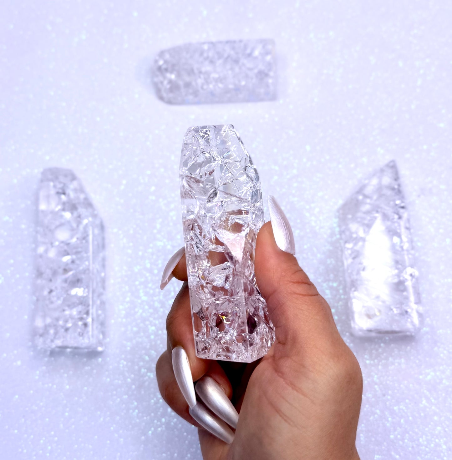 Crackle Quartz Freeform Tower 118g #6