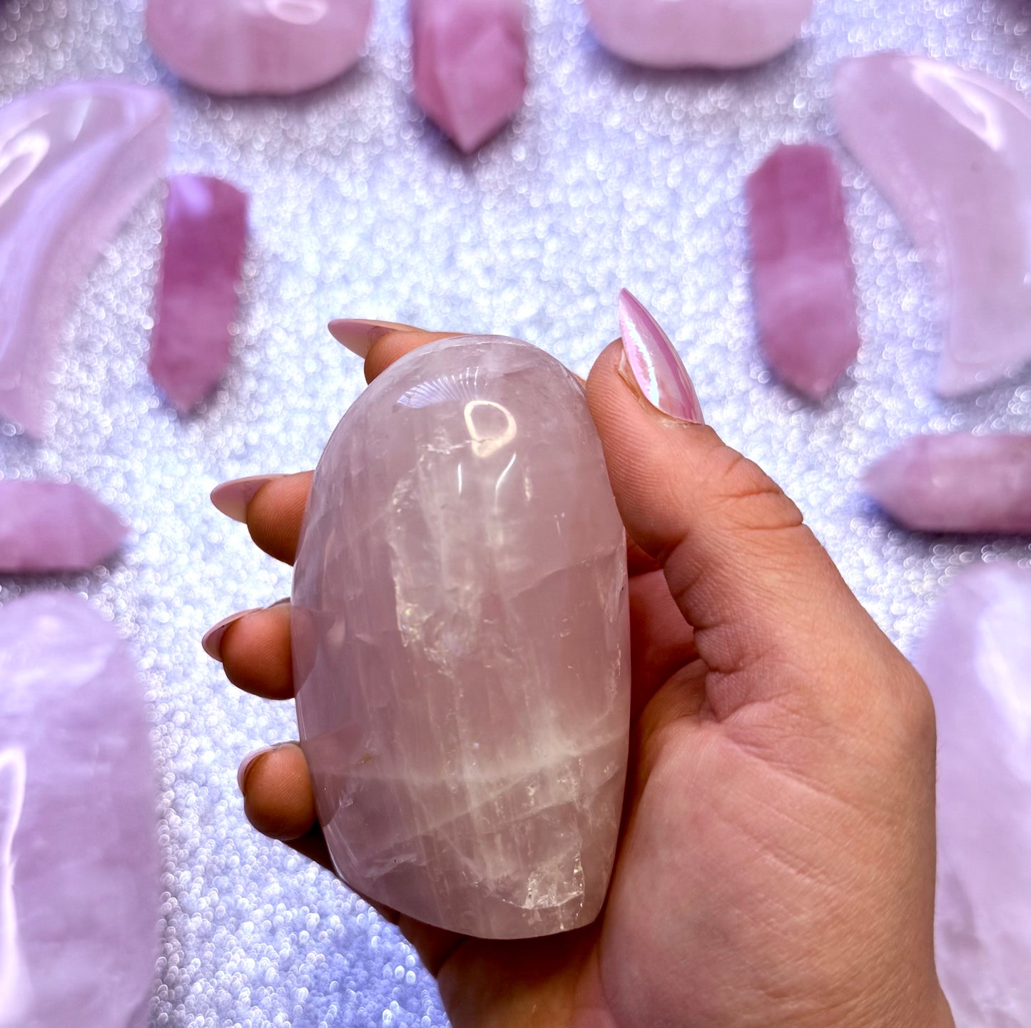 Rose Quartz Extra Large Freeform Crystal Tower - 334g