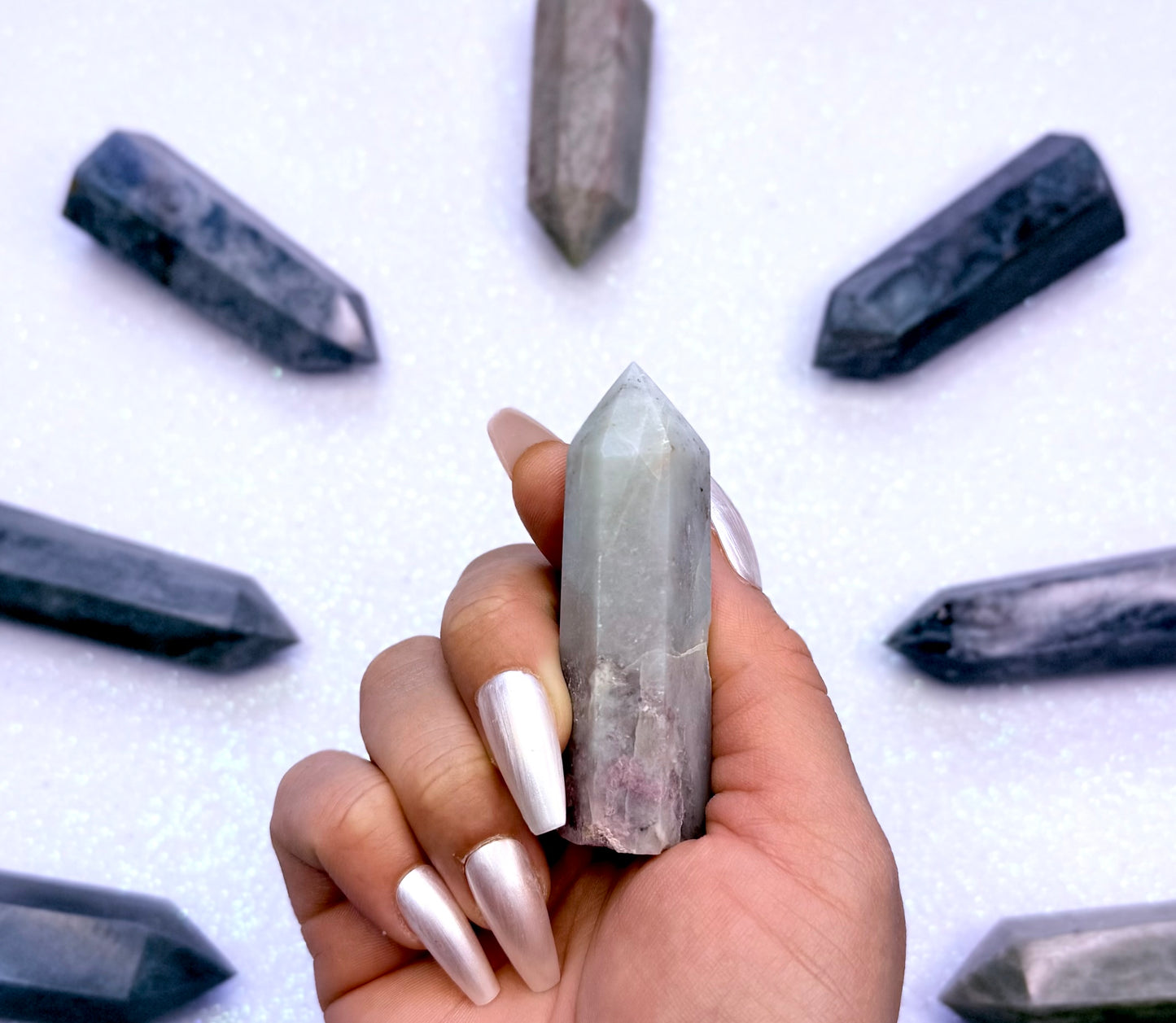 Pink Tourmaline Point Tower Generator #1