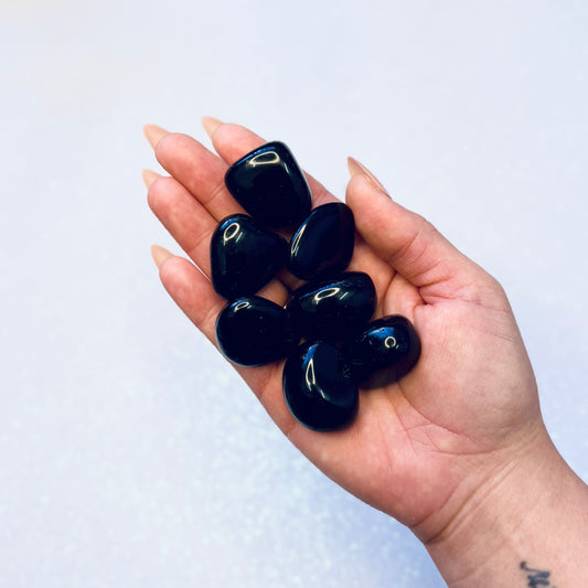 Black Obsidian Tumble Stone - Large