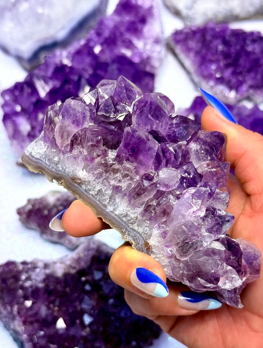Deep Purple Amethyst Cluster From Brazil ‘Abigail’ 392g