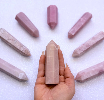 Pink Peruvian Opal Point Generator Tower 142g #1