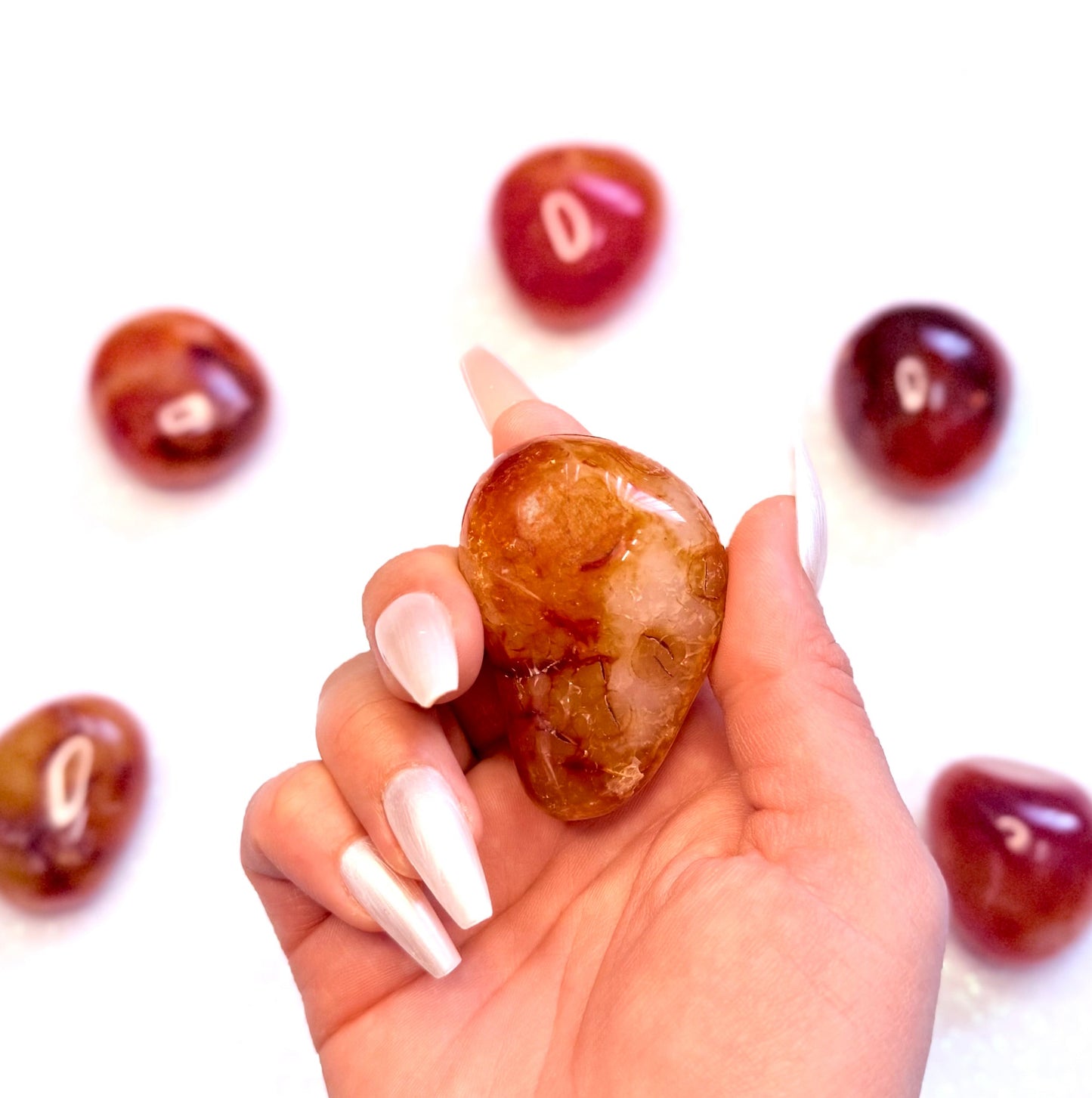Carnelian Palm Stone #11 72g