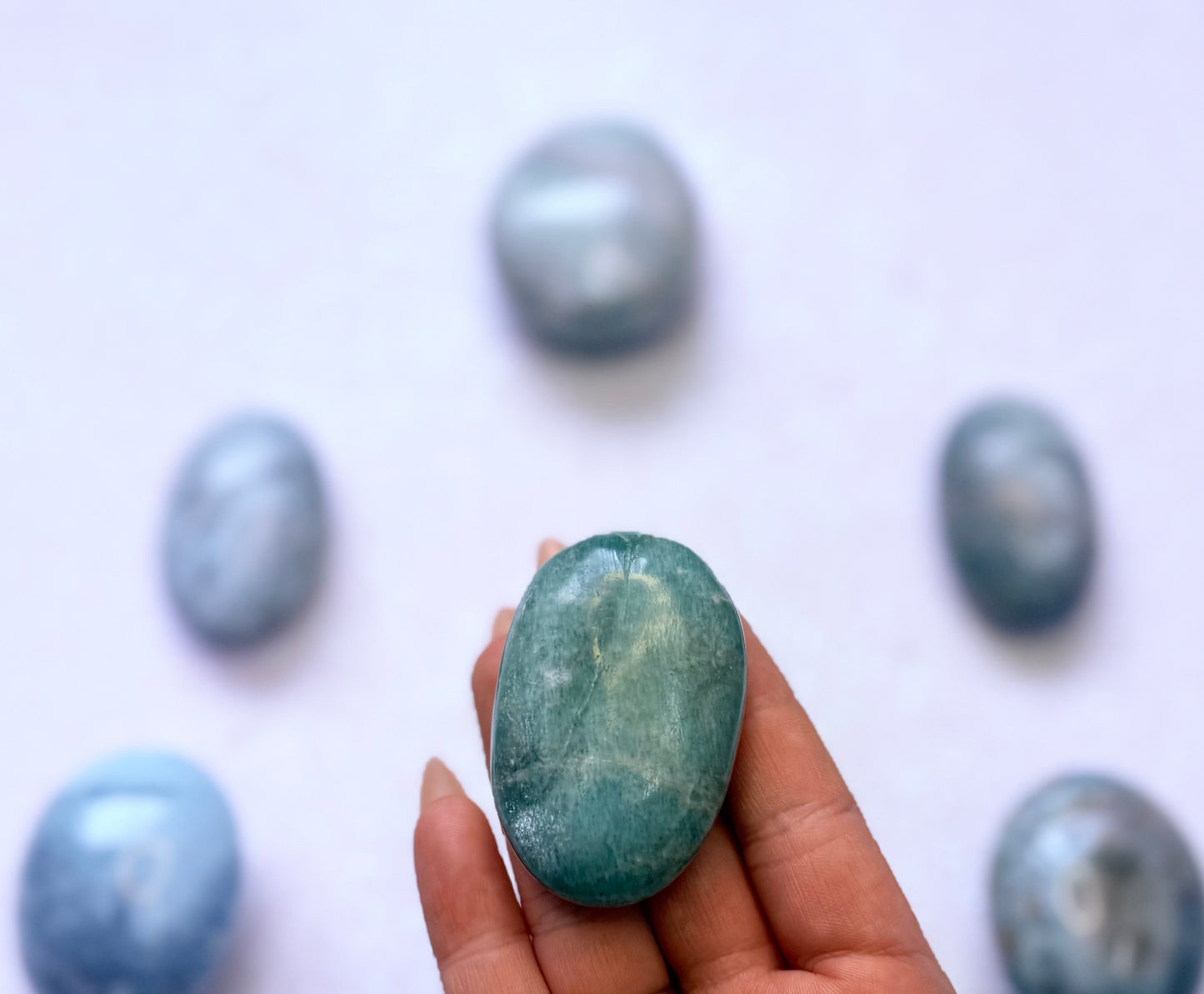 Amazonite Palm Stone #7