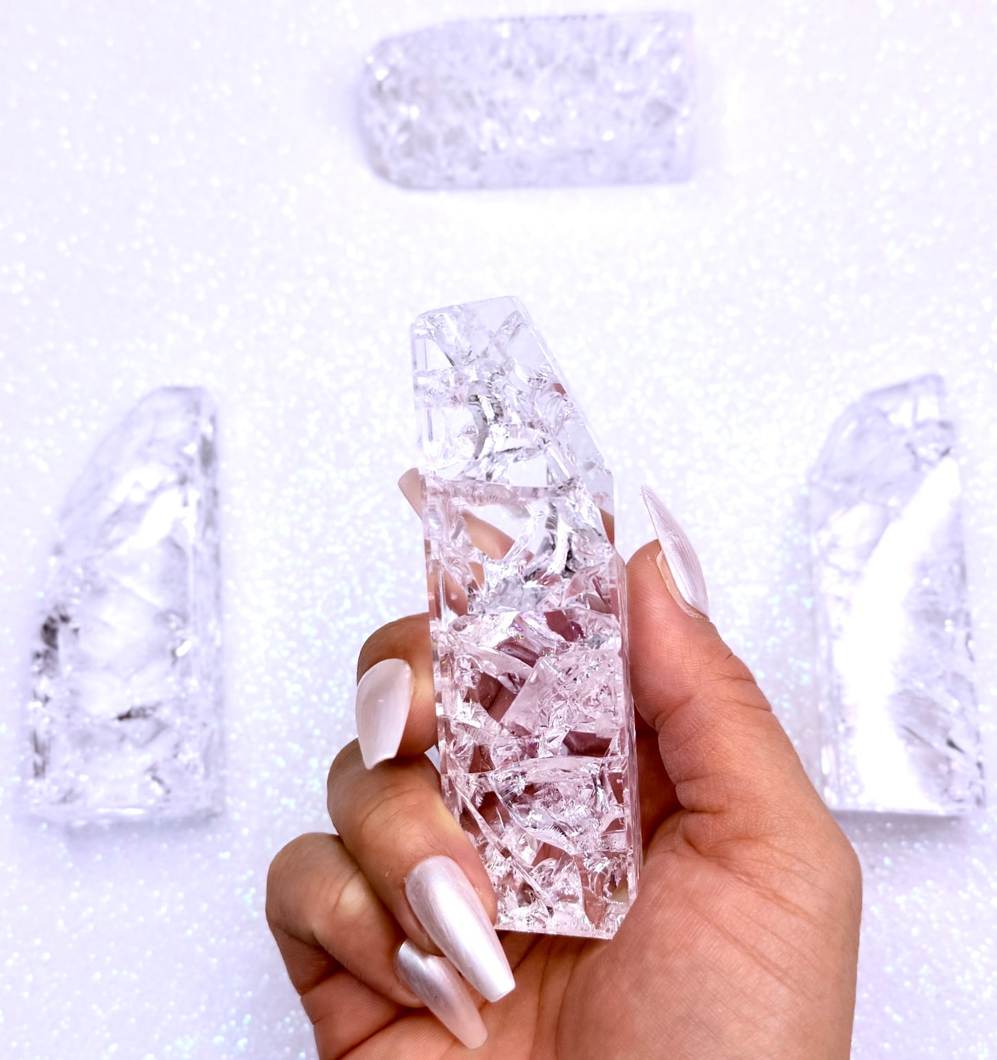 Crackle Quartz Freeform Tower 155g #1